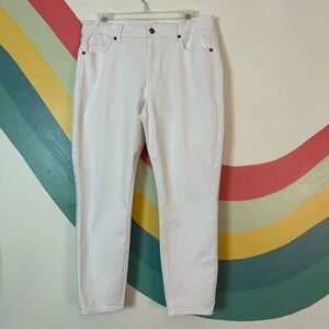 Pistola Women’s White Mid Rise Waisted Skinny Jeans Size 31